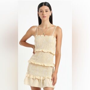 Showpo - Brooke Dress in Yellow Check